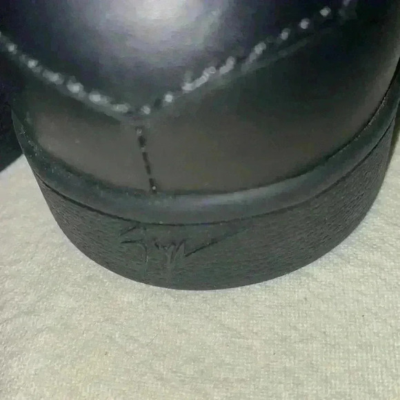 Giuseppe Zanotti James high top black patent strap leather sneakers - Picture 6 of 12